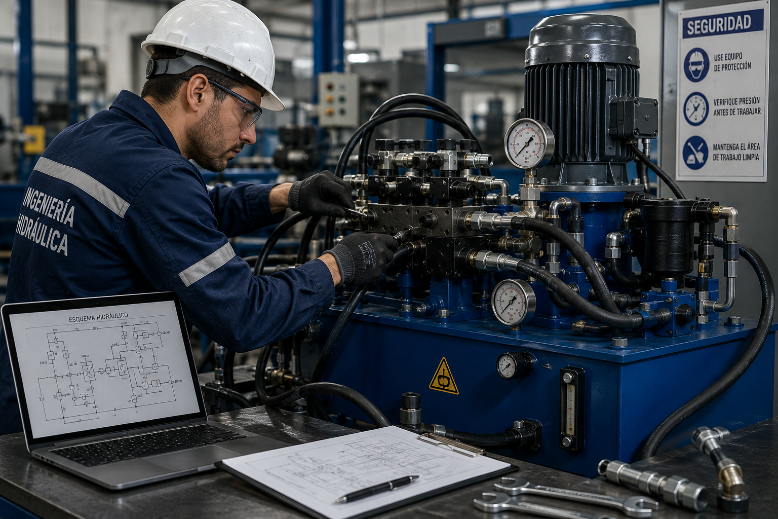 Equipos hidráulicos industriales completos
