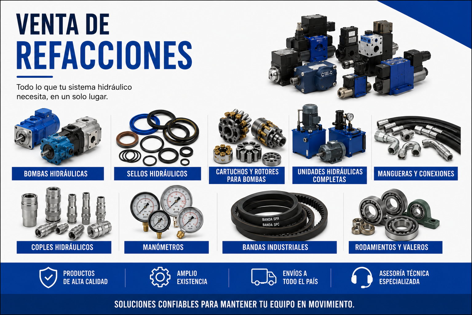 venta de refacciones industriales
